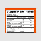 Supplement facts label for Bone Builder with Boron, featuring boron for bone density and mineral metabolism.