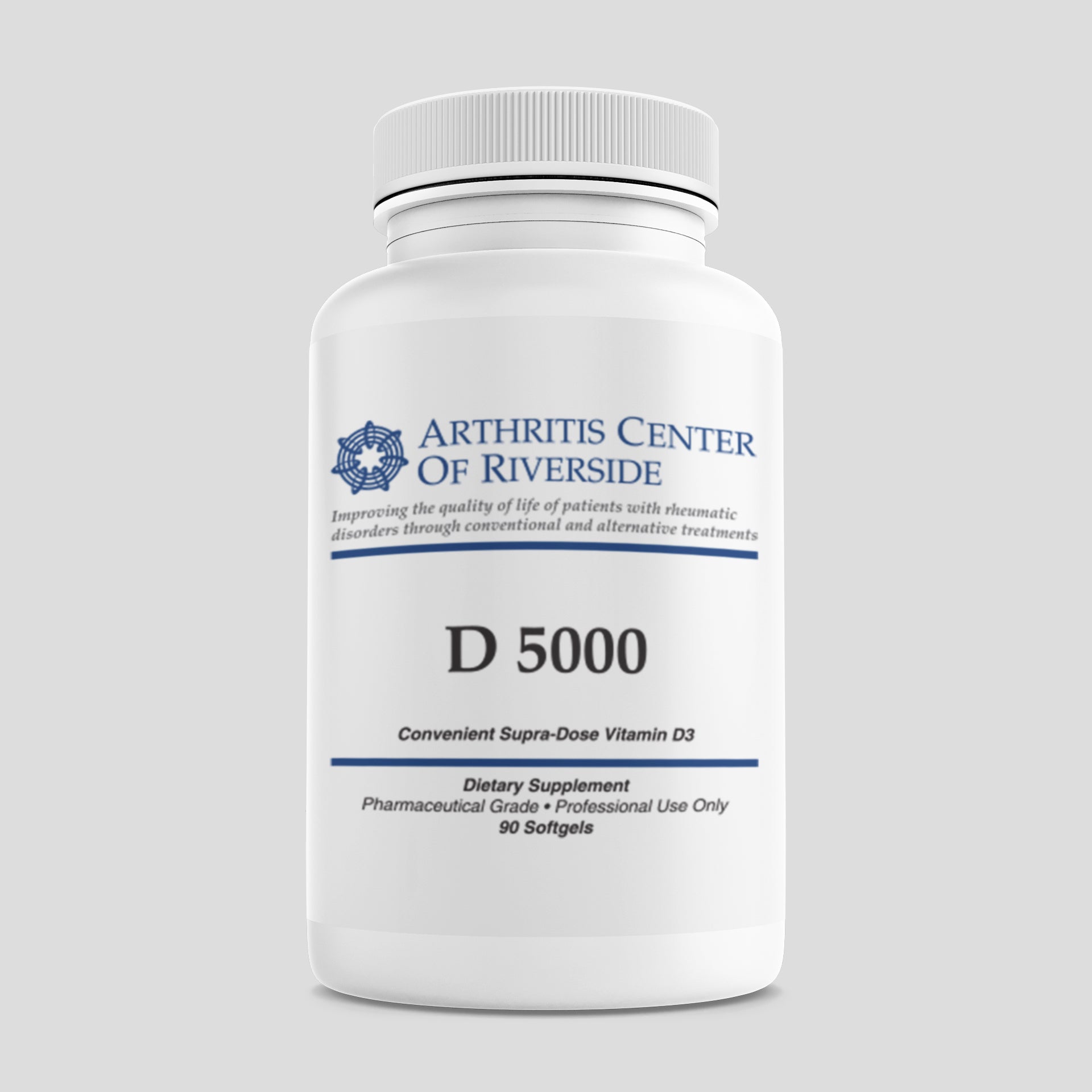 Supplement facts label for D 5000, showing vitamin D3 for immunity and calcium absorption.