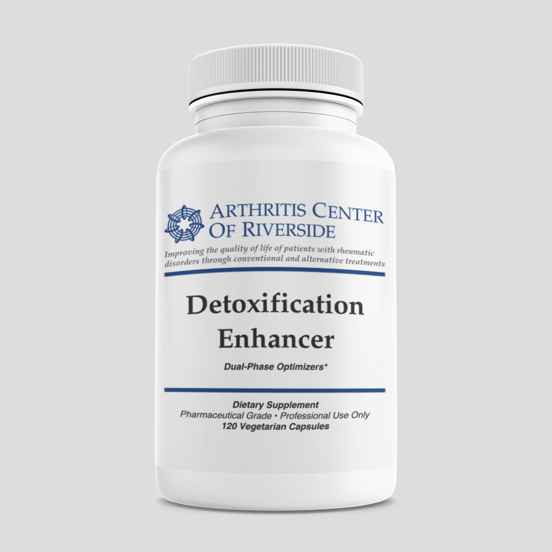 Supplement facts label for Detoxification Enhancer, highlighting nutrients that support the body's detox pathways.