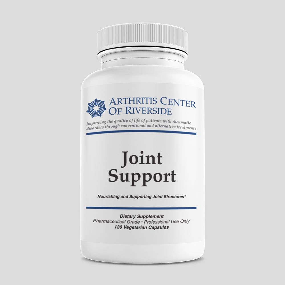 Joint Support supplement bottle containing 120 capsules, formulated to promote joint comfort, mobility, and cartilage health.