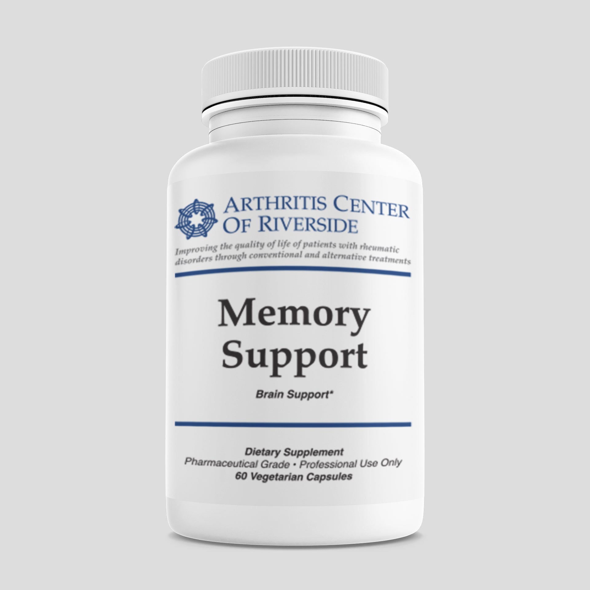 Memory Support supplement bottle containing 60 capsules, designed to enhance cognitive function, focus, and mental clarity.