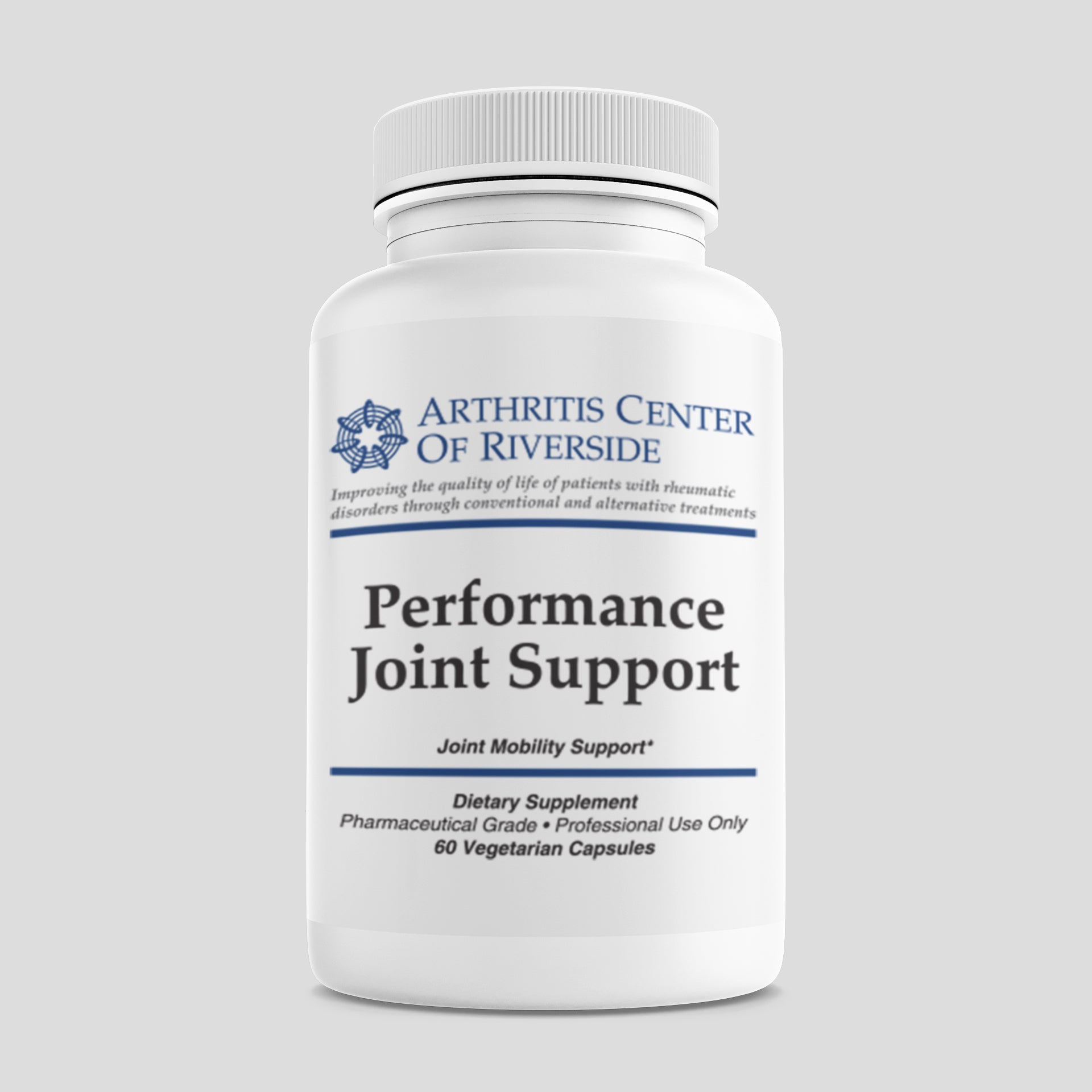Performance Joint Support supplement bottle with 60 capsules, formulated to promote joint comfort and flexibility.