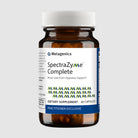 SpectraZyme supplement bottle with 60 tablets, formulated to support digestion and enzyme activity.