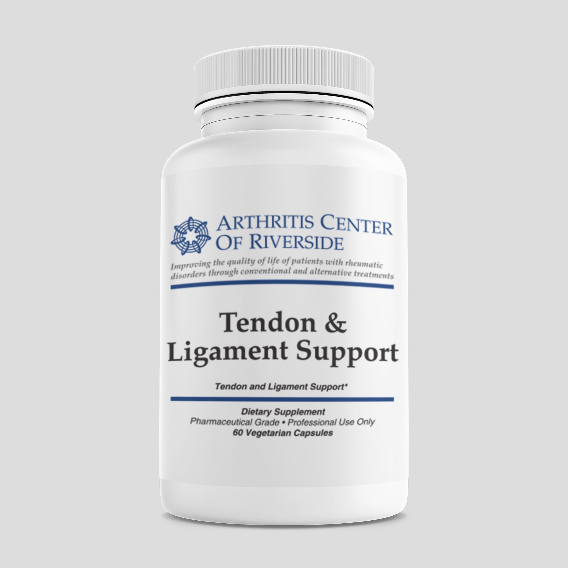 Tendon & Ligament Support supplement bottle with 60 capsules, designed to promote connective tissue repair and flexibility.
