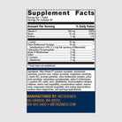 Supplement facts label for Ultra Potent-C 500mg, highlighting vitamin C with bioflavonoids for optimal absorption.
