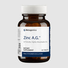 Zinc A.G. supplement bottle, providing highly