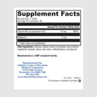 Supplement facts label for ACR Melatonin CR 10mg, featuring controlled-release melatonin for extended sleep support.